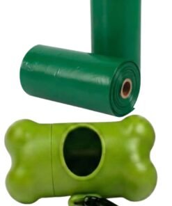 Alternative view of Lavender Scented Dog Poop Bags with Dispenser - 8 Refill Rolls (120 Count) - Leak-Proof & Extra Thick 15 Micron Waste Bags for Dogs - Includes 1 Leash Clip Dispenser