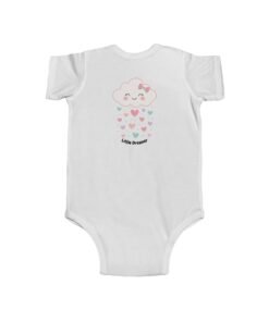 Alternative view of NEX Infant Bodysuit - Cute Cloud & Hearts "Little Dreamer" Baby Onesie