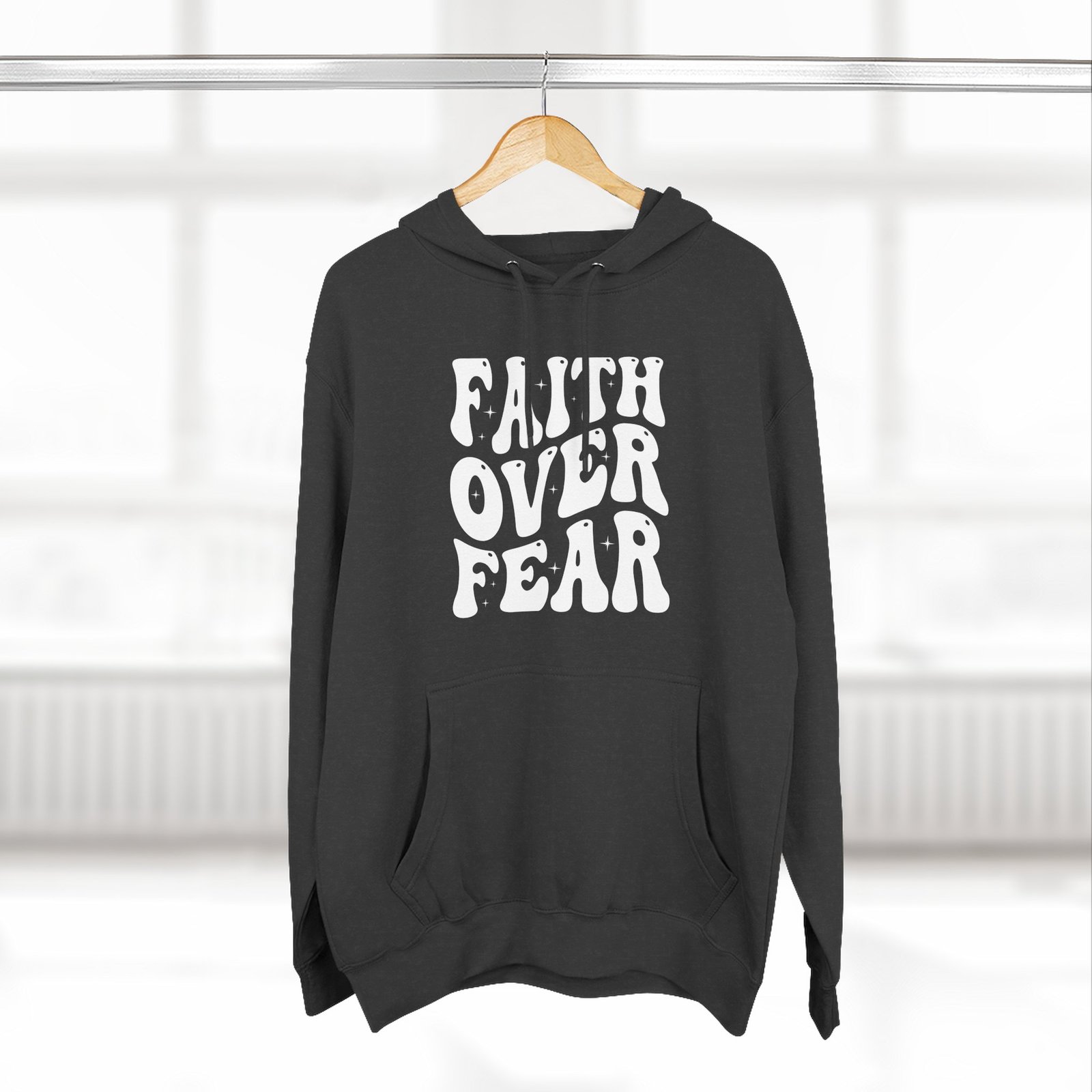Faith Over Fear Hoodie β Inspirational Christian Graphic Pullover - Image 4