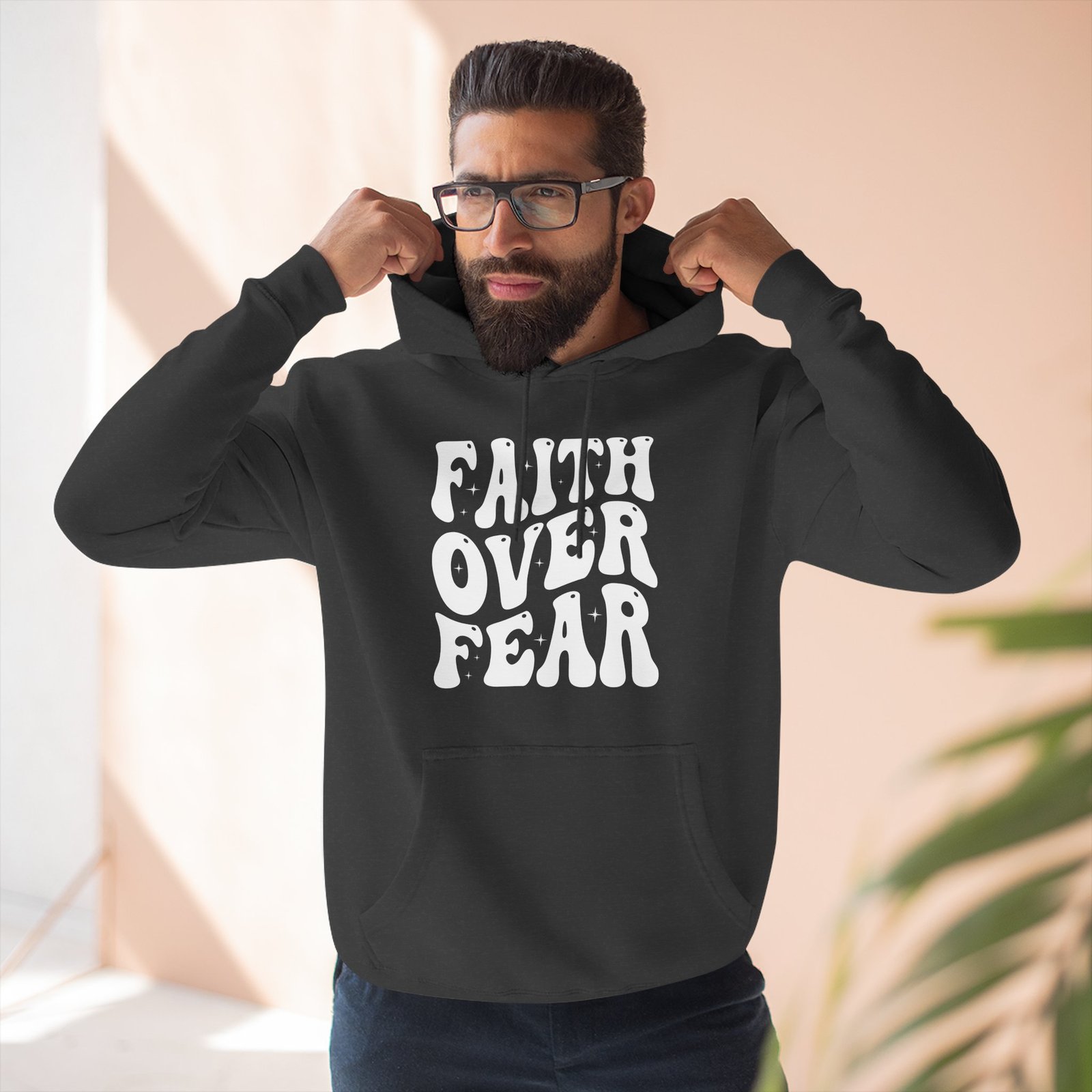 Faith Over Fear Hoodie β Inspirational Christian Graphic Pullover - Image 5