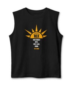 NEX High Energy Muscle Tank — Motivational Fitness Tank Top