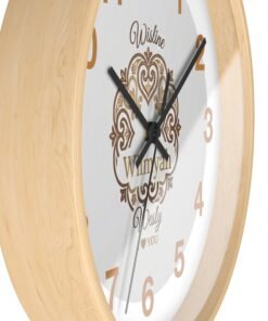 Alternative view of Personalized Heart Monogram Wall Clock — Custom Name Romantic Home Decor