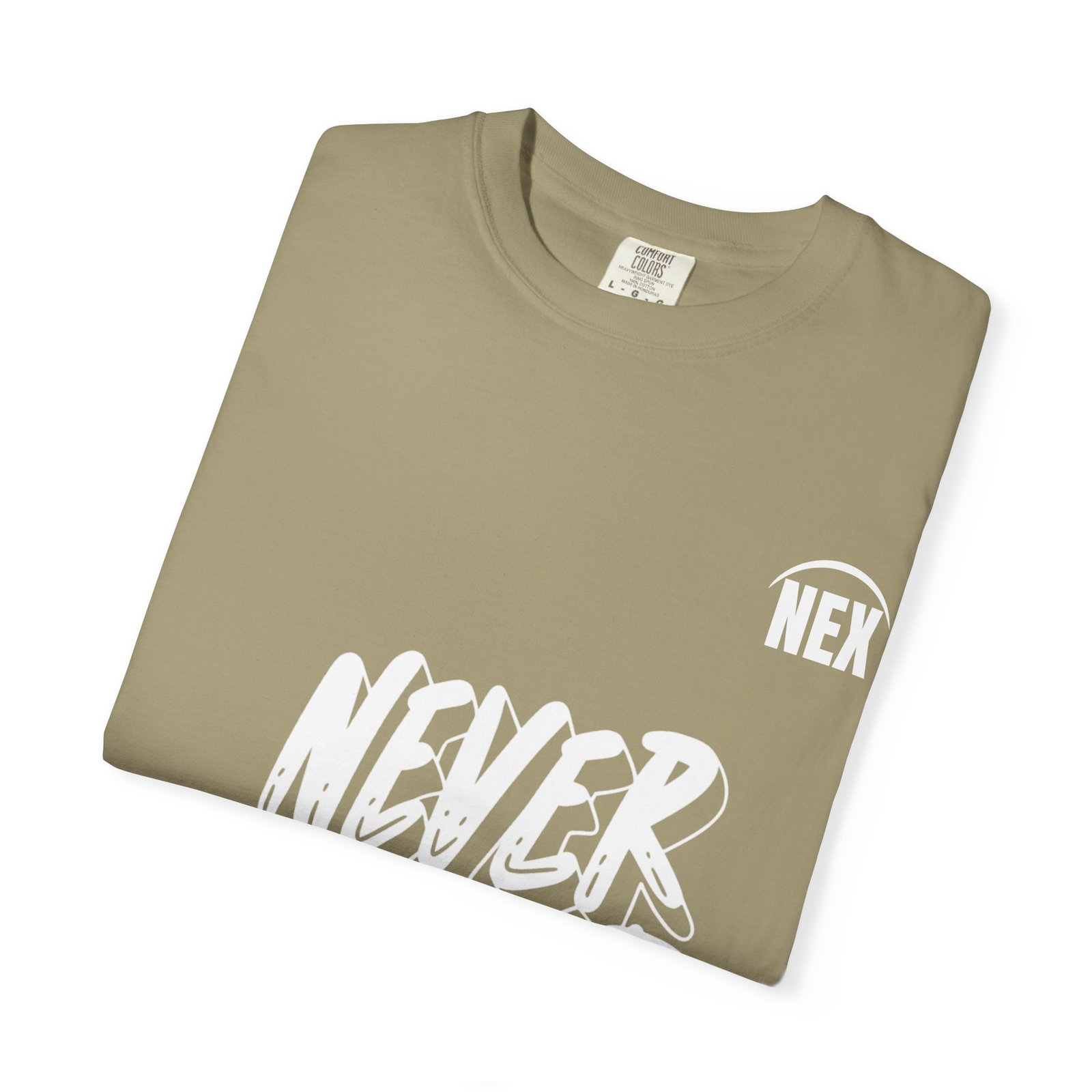 NEX Never Give Up T-Shirt — Motivational Graphic Tee - Image 3